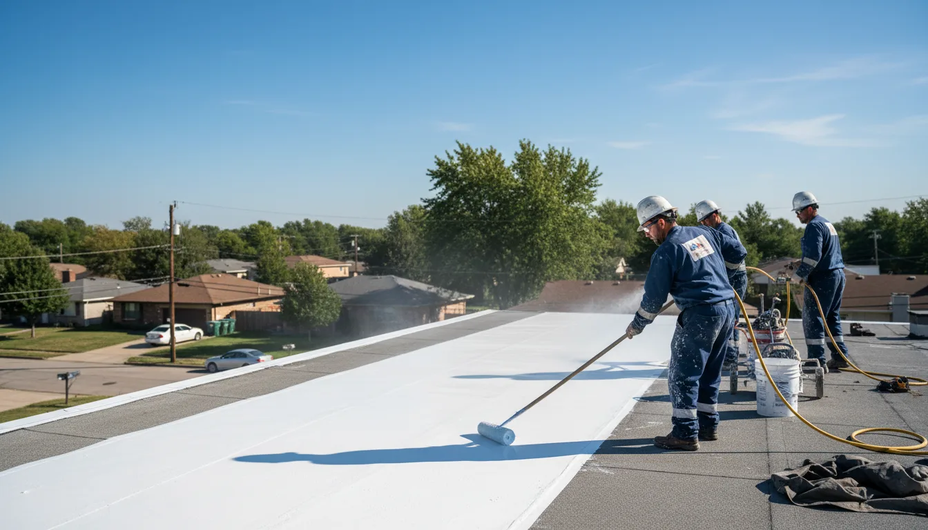 Commercial roof coating in Townsville, NC near me